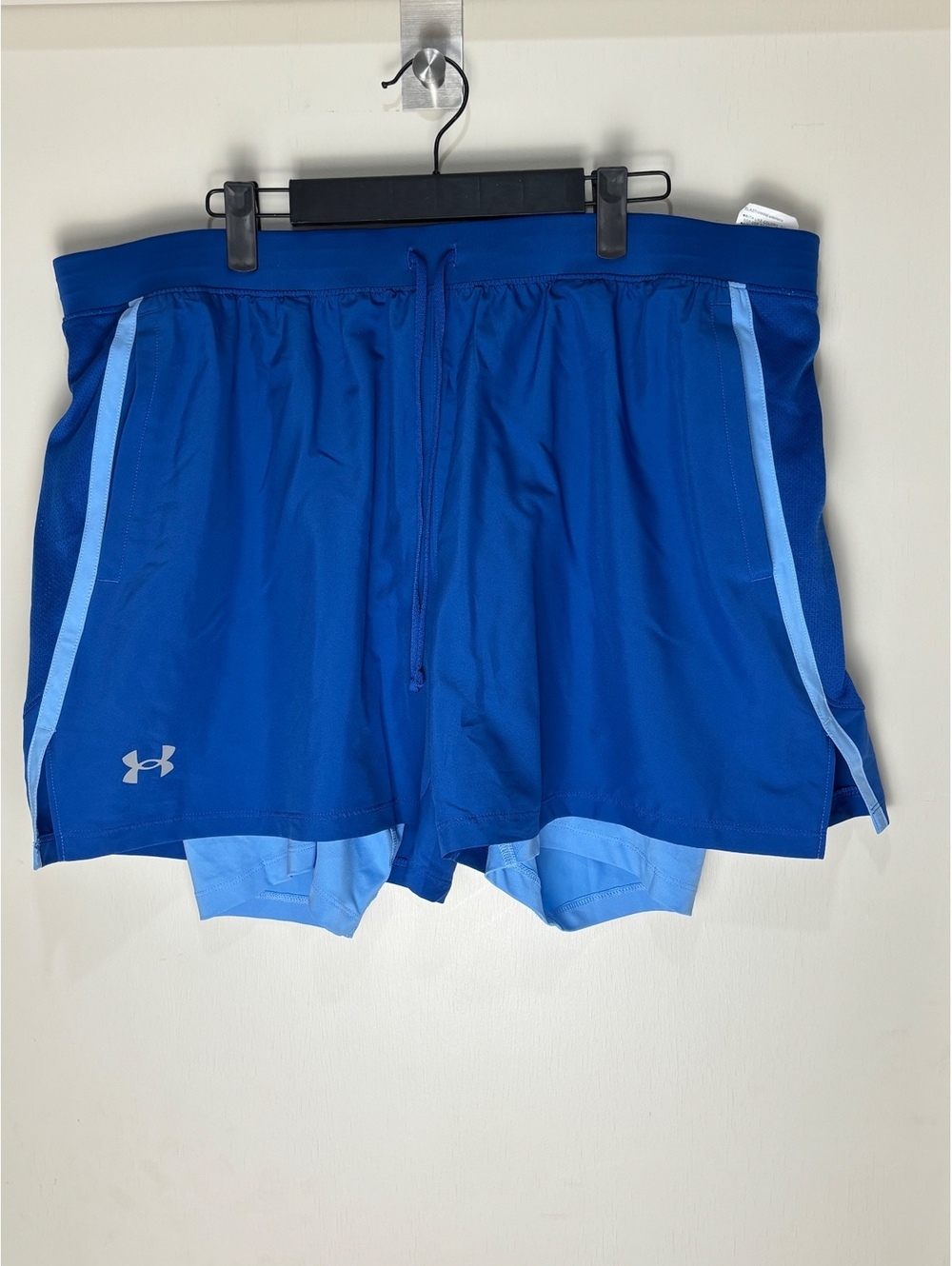 Under Armour Launch 5” 2-in-1 Shorts Men 2XL Blue Running NWT 1382640